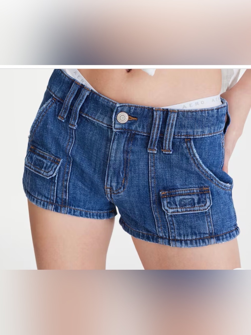 Aéropostale Vintage Low Rise Shorty Shorts